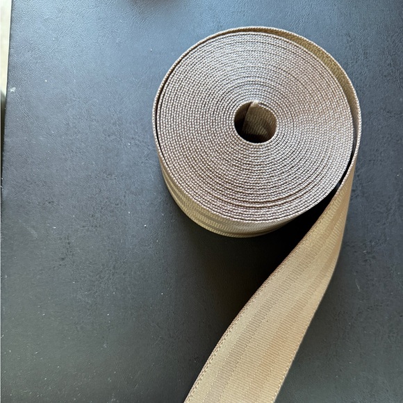 Gold Toned Seatbelt Fabric - Picture 1 of 5